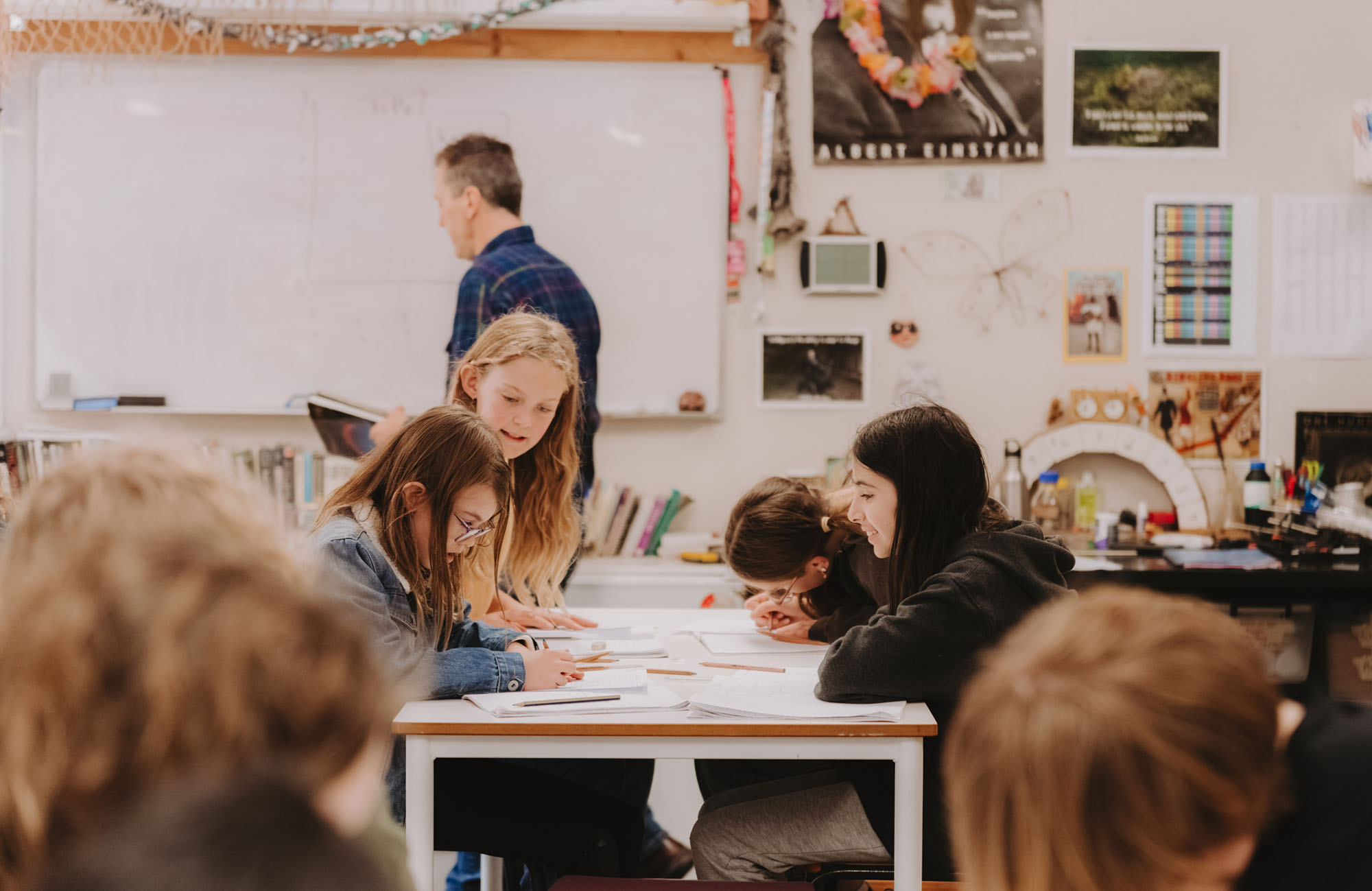 Candlebark students in Science classroom