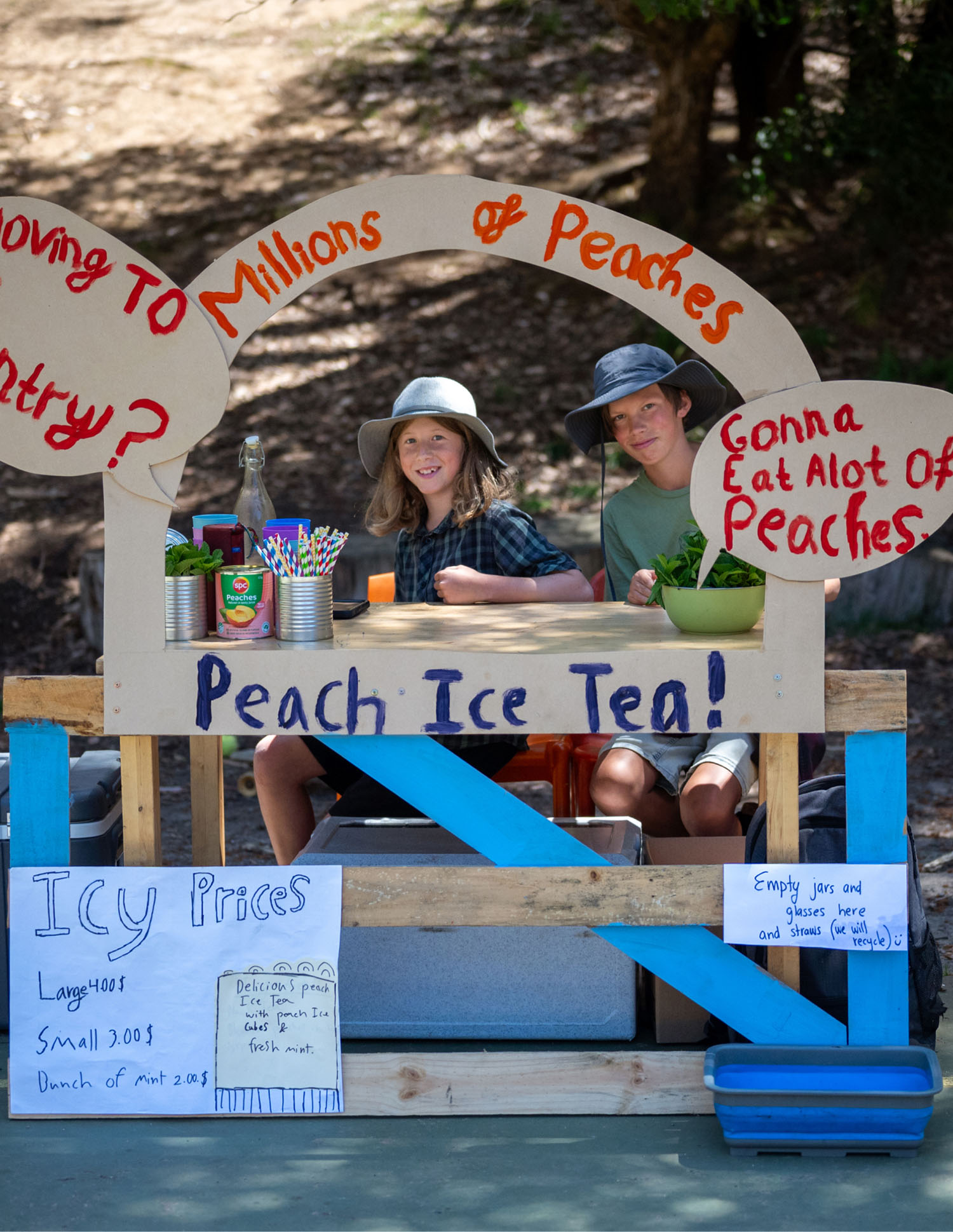 Candlebark School Fete Stall run by children